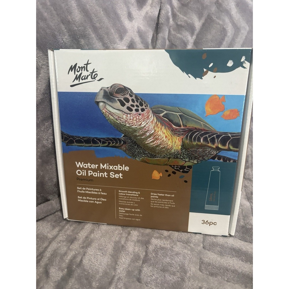 Monte Marde‎ premium H2O Water Mixable Oil Paint Set, 36 Piece 18ml Tubes